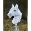 Cheval bâton hobby horse blanc