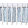 Cache-sommier 140x70 cm Bleu Fleurs Cœurs