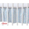 Cache-sommier 140x70 cm Bleu Fleurs Cœurs