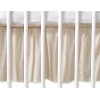 Cache-sommier Décoratif pour Berceau 120x60 cm - Hanging Hearts Beige à Pois Cœurs