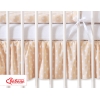 Cache-sommier Décoratif pour Berceau 120x60 cm - Hanging Hearts Beige à Pois Cœurs