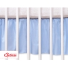 Cache-sommier Décoratif pour Berceau 120x60 cm - Hanging Hearts Bleu Cœurs