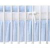 Cache-sommier Décoratif pour Berceau 120x60 cm - Hanging Hearts Bleu Cœurs