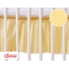 Cache-sommier Décoratif pour Berceau 120x60 cm - Hanging Hearts Jaune Rayures Cœurs