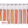 Cache-sommier Décoratif pour Berceau 120x60 cm - Hanging Hearts Orange Cœurs