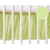 Cache-sommier Décoratif pour Berceau 120x60 cm - Hanging Hearts Vert Rayures Cœurs