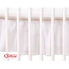 Cache-sommier Décoratif pour  Lit Bébé 70x140 cm Blanc Cœurs