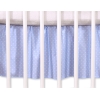 Cache-sommier Décoratif pour  Lit Bébé 70x140 cm Bleu à Pois Cœurs
