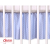 Cache-sommier Décoratif pour  Lit Bébé 70x140 cm Bleu à Pois Cœurs