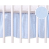 Cache-sommier Décoratif pour  Lit Bébé 70x140 cm Bleu Rayures Cœurs