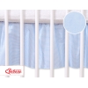 Cache-sommier Décoratif pour  Lit Bébé 70x140 cm Bleu Rayures Cœurs