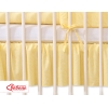 Cache-sommier Décoratif pour  Lit Bébé 70x140 cm Jaune Rayures Cœurs