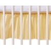 Cache-sommier Décoratif pour  Lit Bébé 70x140 cm Jaune Rayures Cœurs