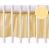 Cache-sommier Décoratif pour  Lit Bébé 70x140 cm Jaune Rayures Cœurs