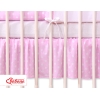 Cache-sommier Décoratif pour  Lit Bébé 70x140 cm Rose à Pois Cœurs