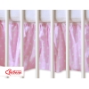 Cache-sommier Décoratif pour  Lit Bébé 70x140 cm Rose à Pois Cœurs