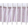 Cache-sommier Décoratif pour  Lit Bébé 70x140 cm Rose Fleurs Cœurs