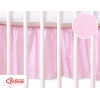 Cache-sommier Décoratif pour  Lit Bébé 70x140 cm Rose Rayures Cœurs
