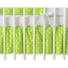 Cache-sommier Décoratif pour  Lit Bébé 70x140 cm Vert à Pois Cœurs