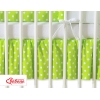 Cache-sommier Décoratif pour  Lit Bébé 70x140 cm Vert à Pois Cœurs