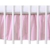 Cache-sommier  Lit Bébé 140x70 cm Rose à Pois Cœurs