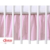 Cache-sommier  Lit Bébé 140x70 cm Rose à Pois Cœurs