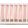 Cache Sommier Lit Bébé 60x120 cm Rose Poudré Prince / Princess