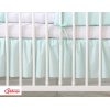 Cache Sommier pour Lit Bébé 140x70 cm Menthe Prince / Princess