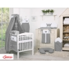 Ciel Conçu en Coton pour Lit de Bébé Anthracite Prince / Princess