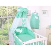 Ciel en Voile pour Lit de Bébé à Pois Cœurs