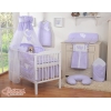 Ciel en Voile pour Lit de Bébé Lila Cœurs