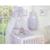 Ciel en Voile pour Lit de Bébé Rose Fleurs Cœurs