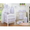 Ciel en Voile pour Lit de Bébé Rose Fleurs Cœurs
