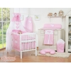 Ciel en Voile pour Lit de Bébé Rose Cœurs