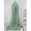 Ciel de Lit à Suspendre Au Plafond avec Nid Blanc Vert