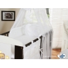 Ciel de Lit Bébé avec Fleche Blanc Voile Bonne Nuit