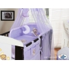 Ciel de Lit Bébé avec Fleche Lila Voile Bonne Nuit