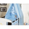 Ciel de Lit Bébé avec Support Bleu Bonne Nuit