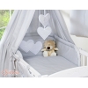 Ciel de Lit en Tissu Gris