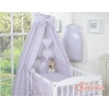 Ciel de Lit Bébé en Tissu Rose Fleurs Cœurs
