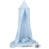 Ciel de Lit Bébé Enfant à Suspendre Au Plafond avec Nid et Oreillers Bleu