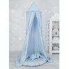 Ciel de Lit Bébé Enfant à Suspendre Au Plafond avec Nid et Oreillers Bleu