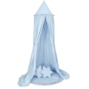 Ciel de Lit Bébé Enfant à Suspendre Au Plafond avec Tapis et Coussins Bleu