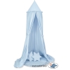 Ciel de Lit Bébé Enfant à Suspendre Au Plafond avec Tapis et Coussins Bleu