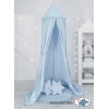 Ciel de Lit Bébé Enfant à Suspendre Au Plafond avec Tapis et Coussins Bleu