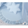 Ciel de Lit Bébé Enfant à Suspendre Au Plafond avec Tapis et Coussins Bleu