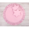 Ciel de Lit Bébé Enfant à Suspendre Au Plafond avec Tapis et Coussins Rose
