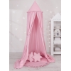 Ciel de Lit Bébé Enfant à Suspendre Au Plafond avec Tapis et Coussins Rose