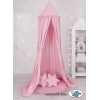 Ciel de Lit Bébé Enfant à Suspendre Au Plafond avec Tapis et Coussins Rose
