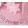 Ciel de Lit Bébé Enfant à Suspendre Au Plafond avec Tapis et Coussins Rose
